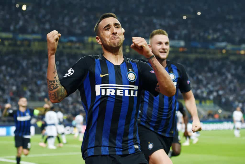 esultanza Matias Vecino, Inter
