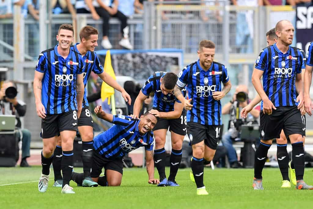 esultanza gol Muriel, Lazio-Atalanta