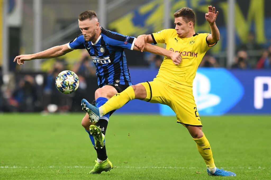 Skriniar e Hazard, Inter-Borussia Dortmund