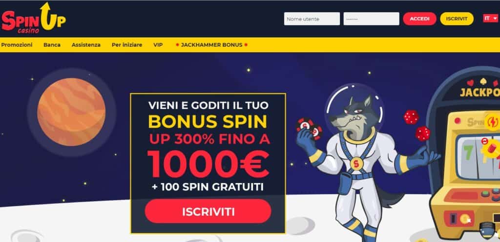 Bonus SpinUp Casino