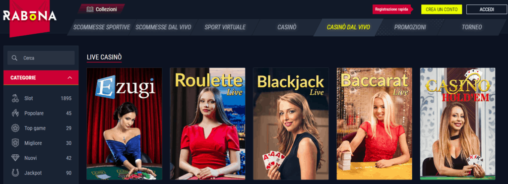 Casino Live Rabona