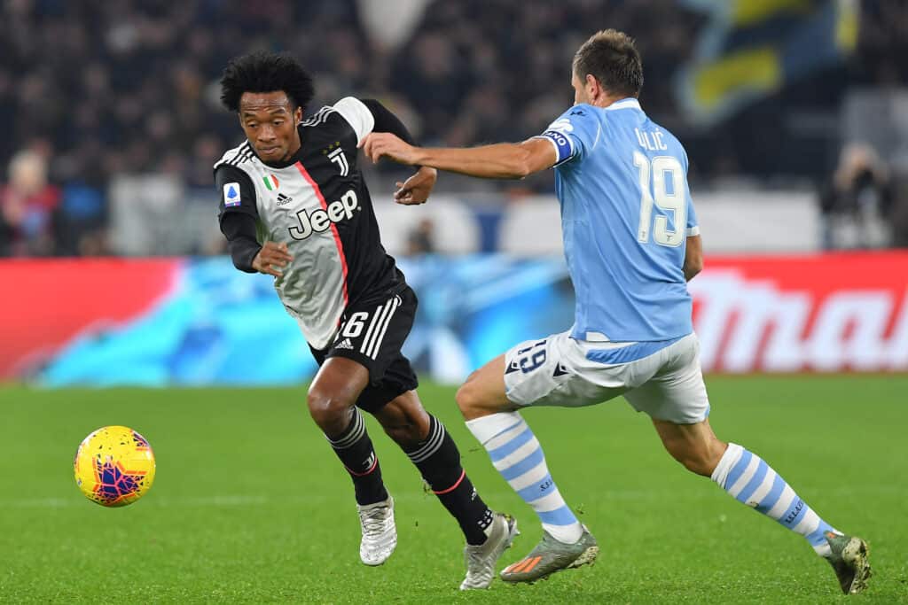 Cuadrado-Lulic, Lazio-Juventus