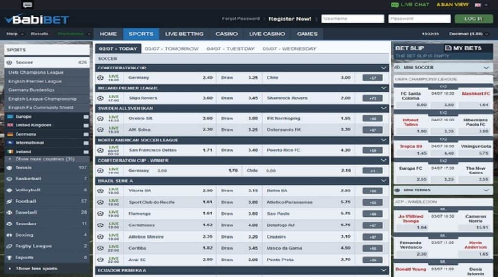 Babibet scommesse