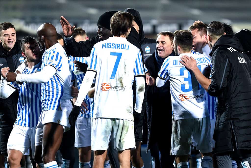esultanza Spal, allenatore Semplici