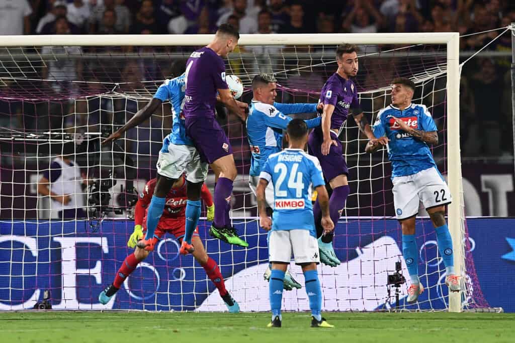 gol Milenkovic, Fiorentina-Napoli
