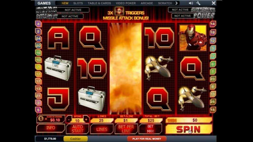 simboli Iron Man Slot Machine