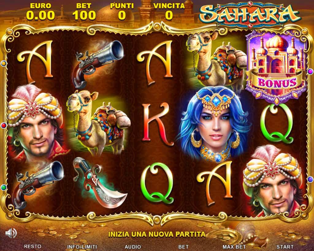 simboli Slot machine Sahara