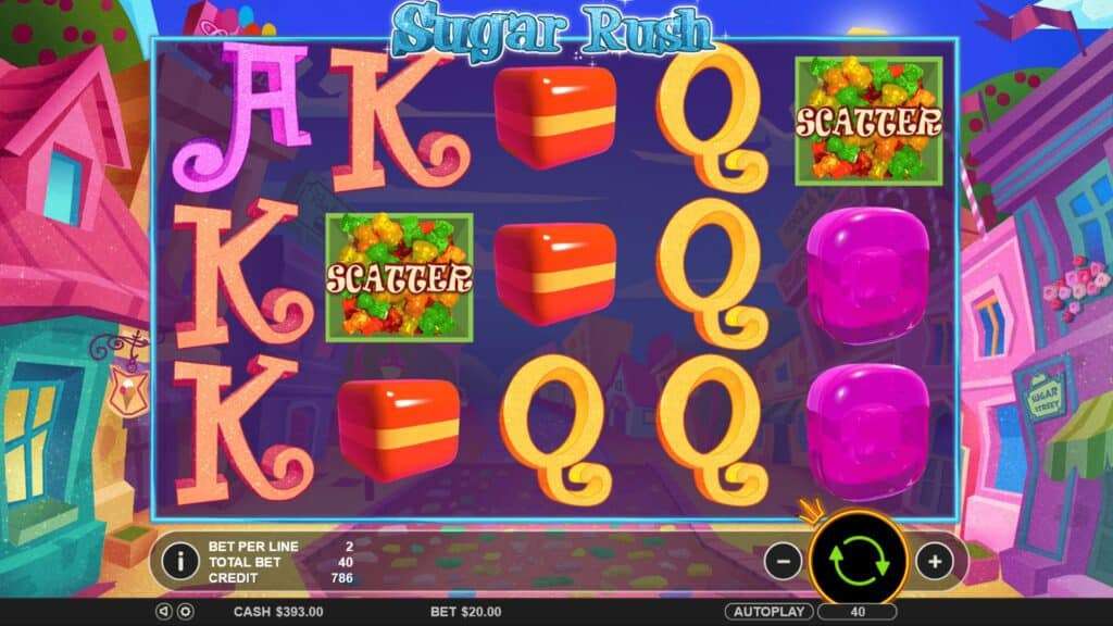 simboli Sugar Rush slot machine
