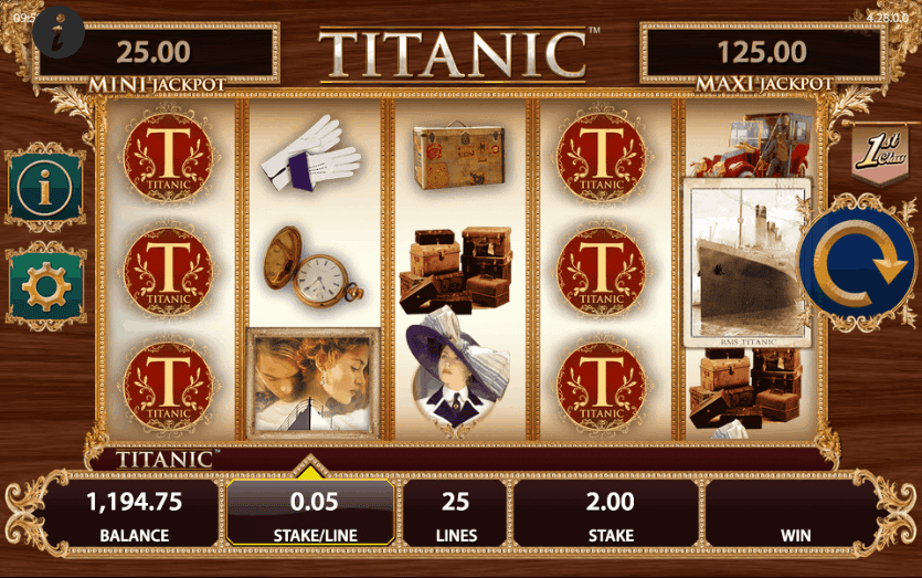 simboli titanic slot machine