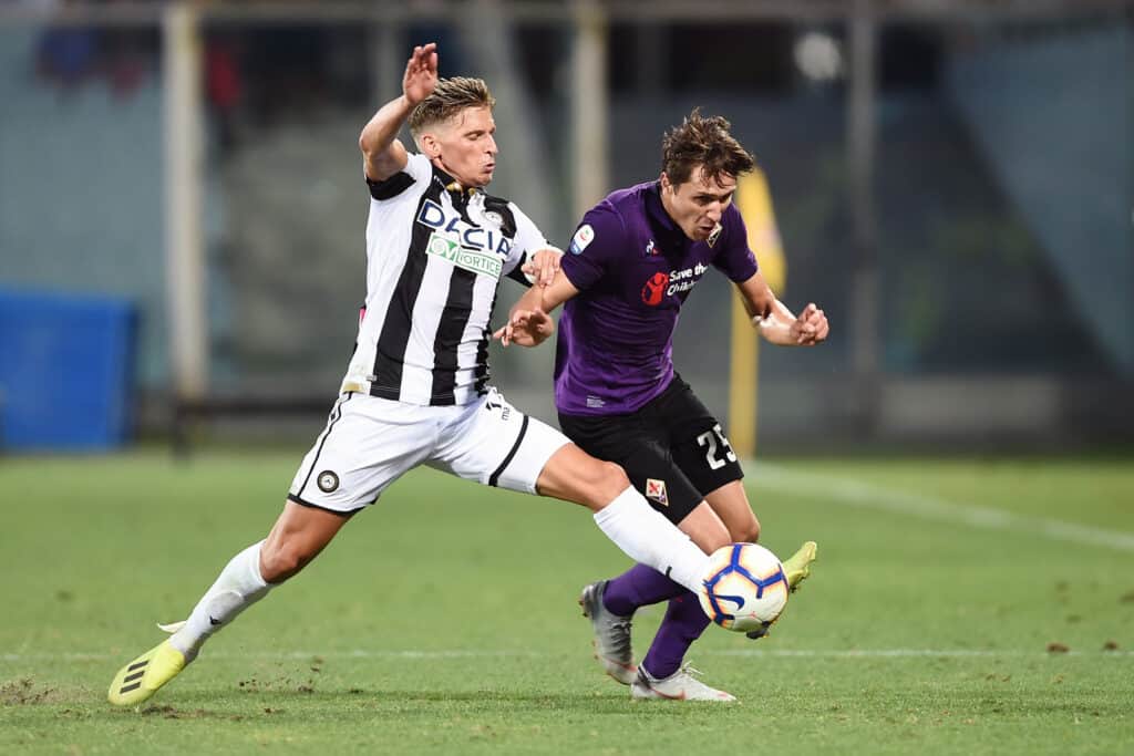 Larsen e Chiesa, Fiorentina-Udinese