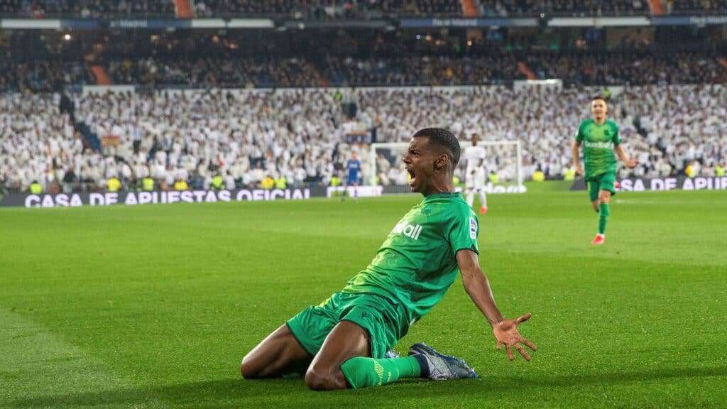 esultanza Isak, Real Socieda