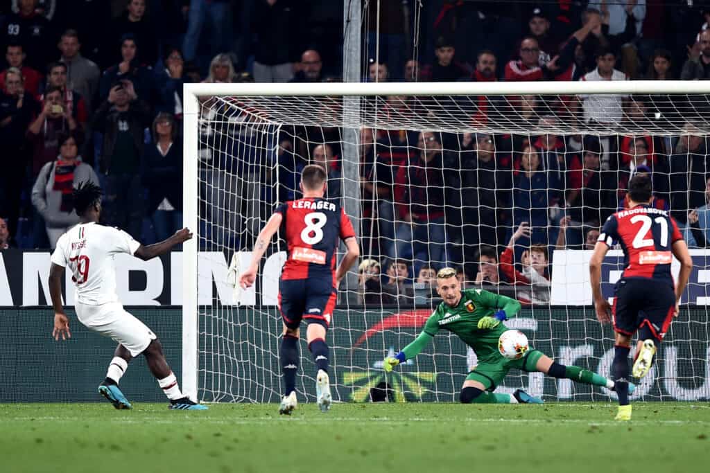 gol Kessie, Genoa-Milan