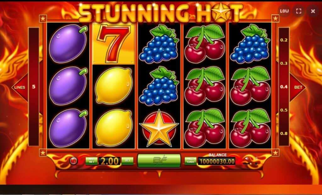 Simboli Stunning Hot Slot Machine