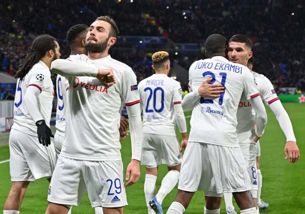 esultanza Tousart, Lione-Juventus
