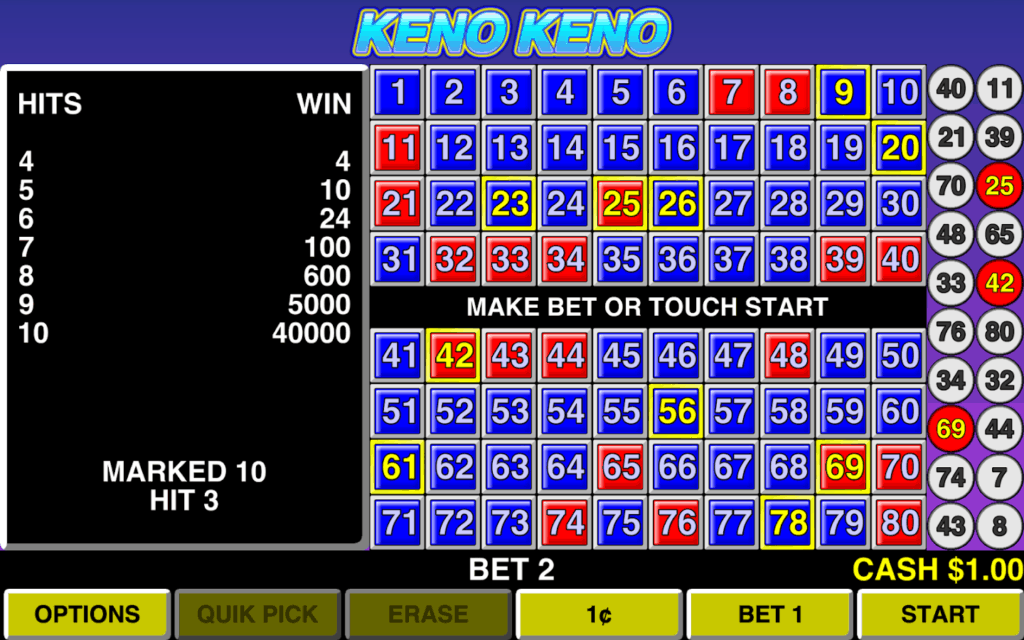 gioco Keno Online
