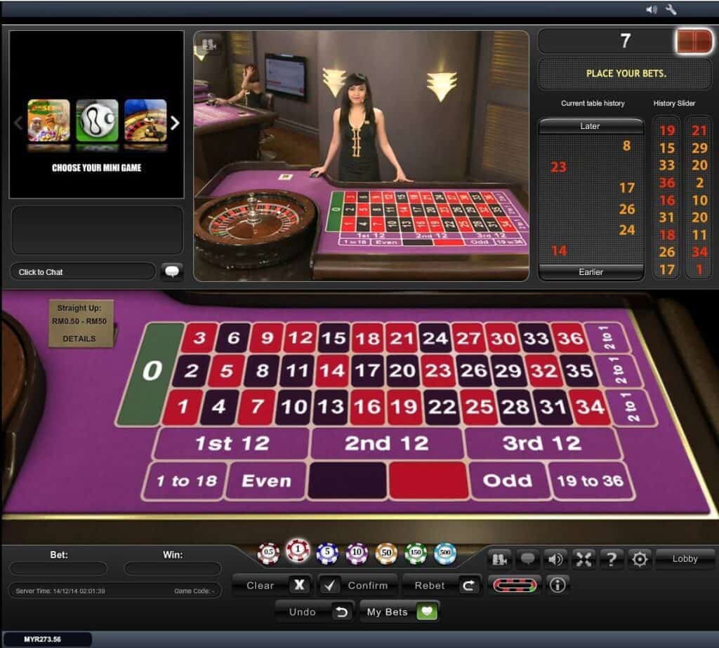 roulette live online