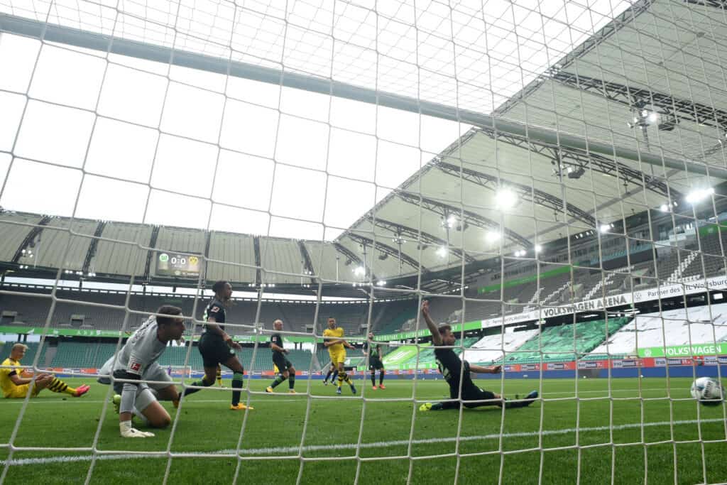 gol Guerreiro, Wolfsburg-Borussia Dortmund