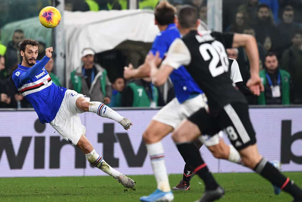 Gabbiadini, Sampdoria-Juventus
