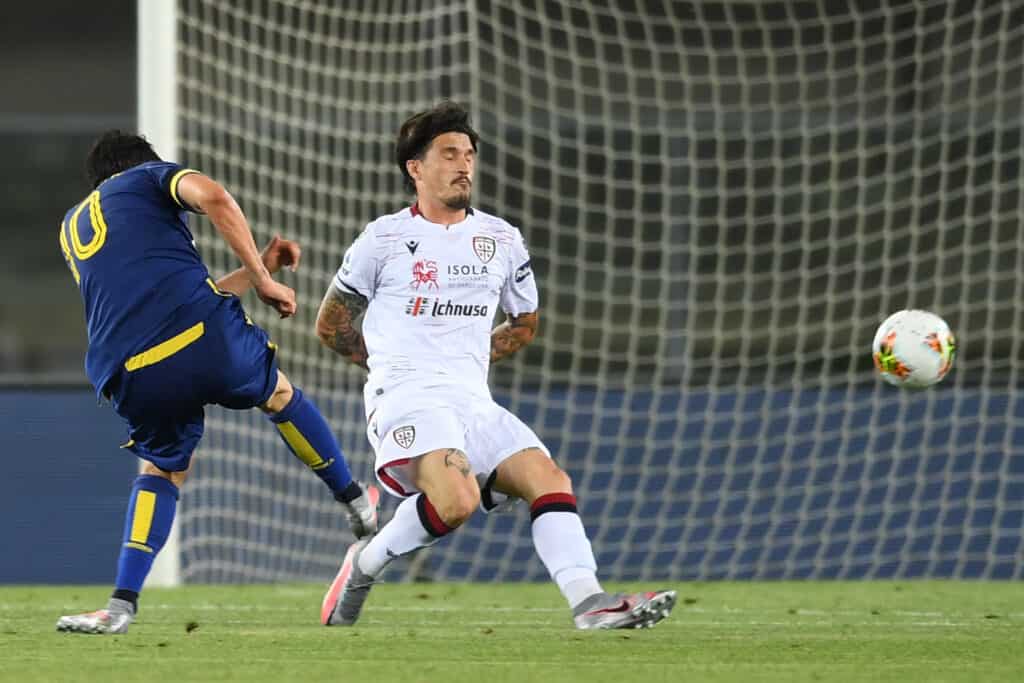 gol Di Carmine, Verona-Cagliari