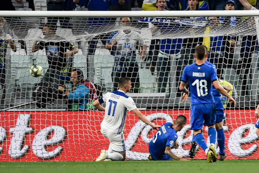 gol Dzeko, Italia-Bosnia