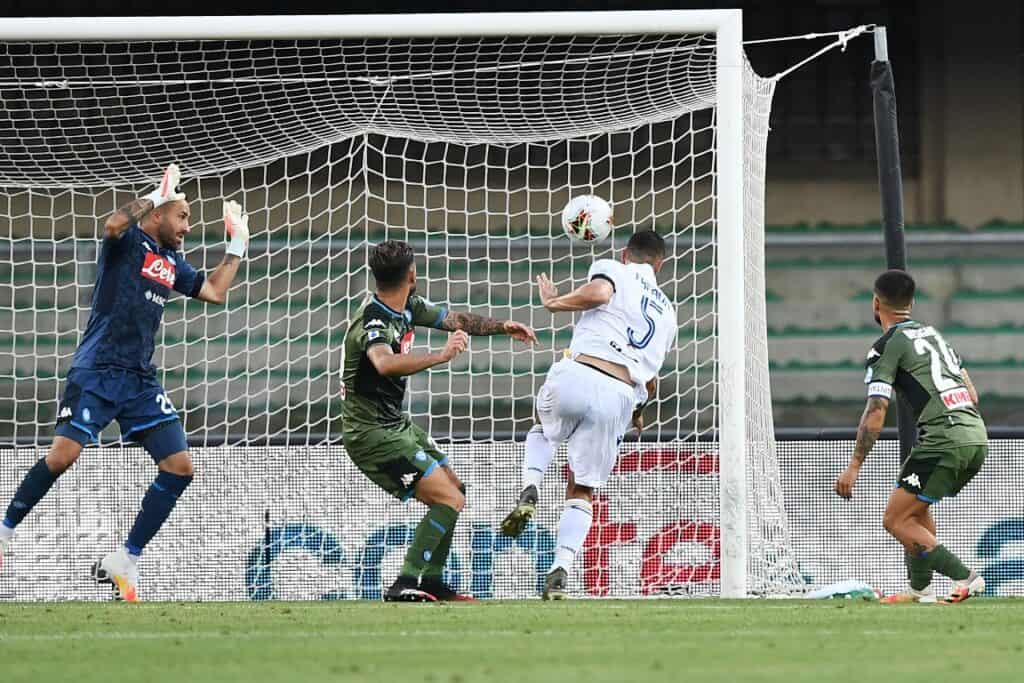 gol annullato Faroni, Verona-Napoli