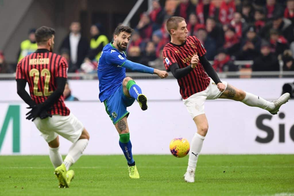 Caputo, Milan-Sassuolo
