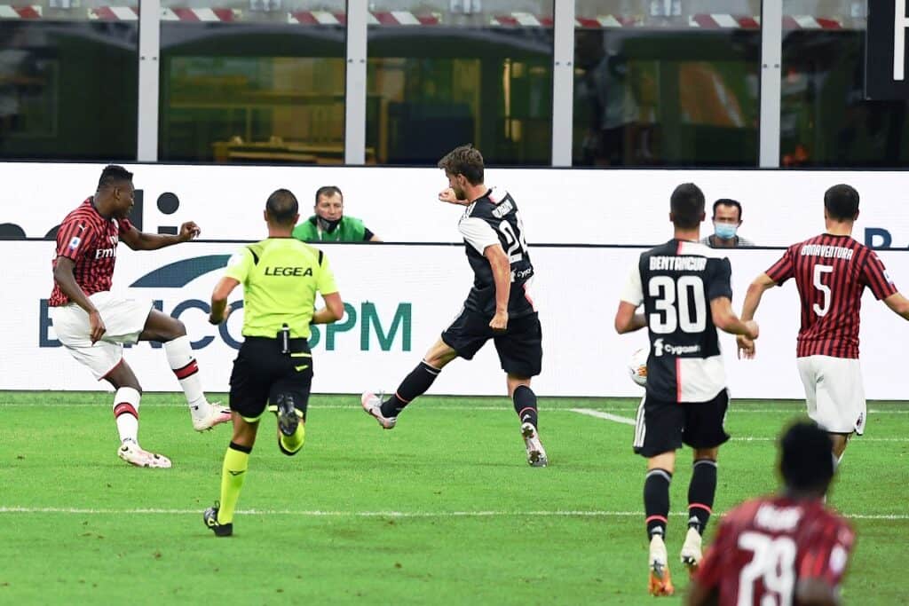 gol Leao, Milan-Juventus