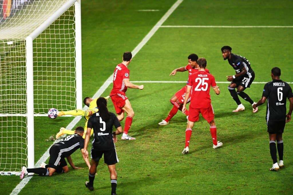 gol Gnabry, Lione-Bayern Monaco