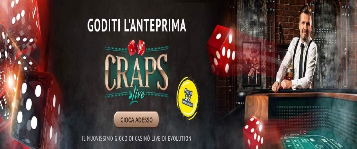 Gioca Craps Live su Yonibet Casinò | Il nuovo gioco di Evolution Gaming
