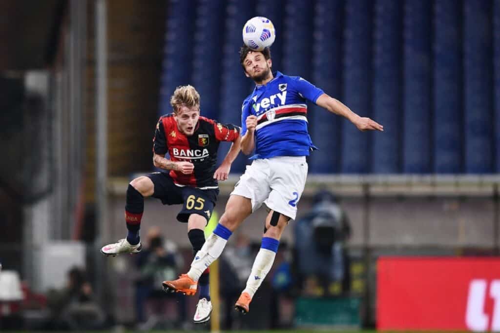 Rovella-Bereszynski, Sampdoria-Genoa