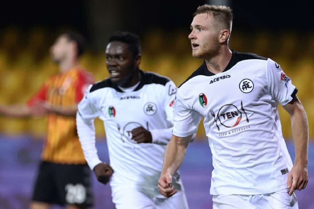 esultanza gol Pobega, Spezia