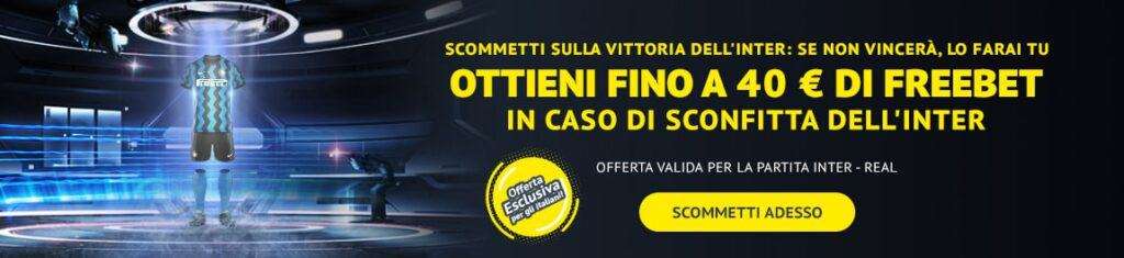 yonibet scommesse free bet Inter