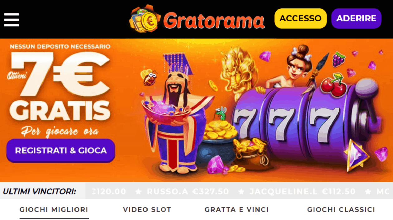 Gratorama Casinò – Il migliore per i Gratta & Vinci