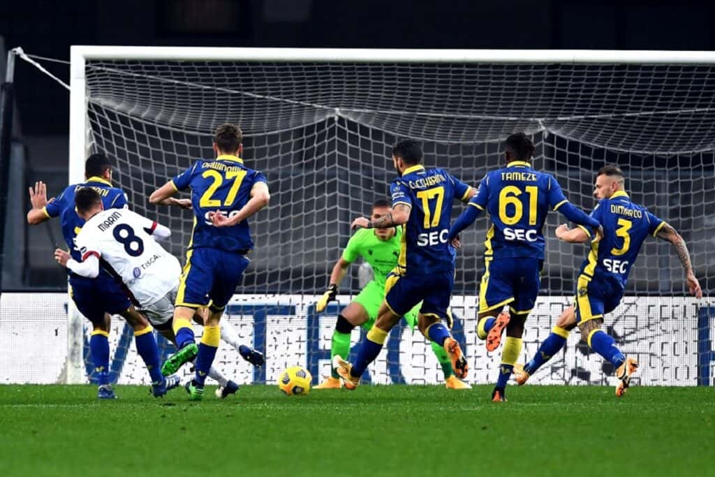 gol Marin, Verona-Cagliari