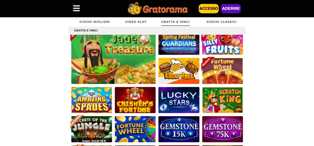 Gratta e Vinci Gratorama Casinò