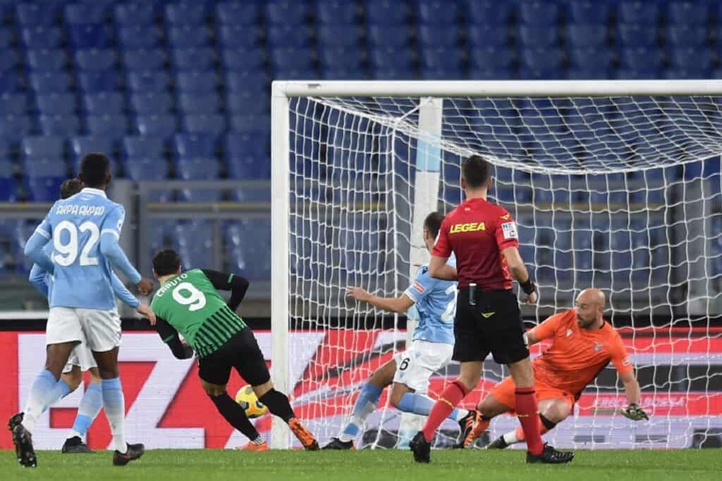 gol Caputo, Lazio-Sassuolo