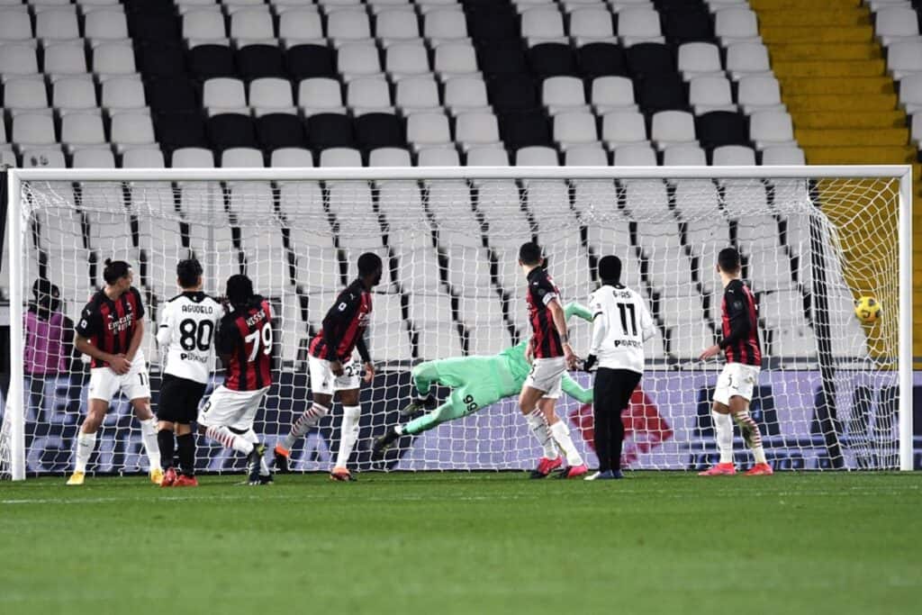 gol Bastoni, Spezia-Milan