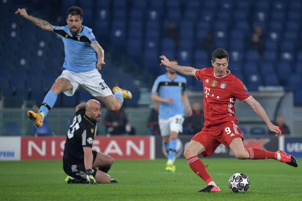 gol Lewandowski, Lazio-Bayern Monaco