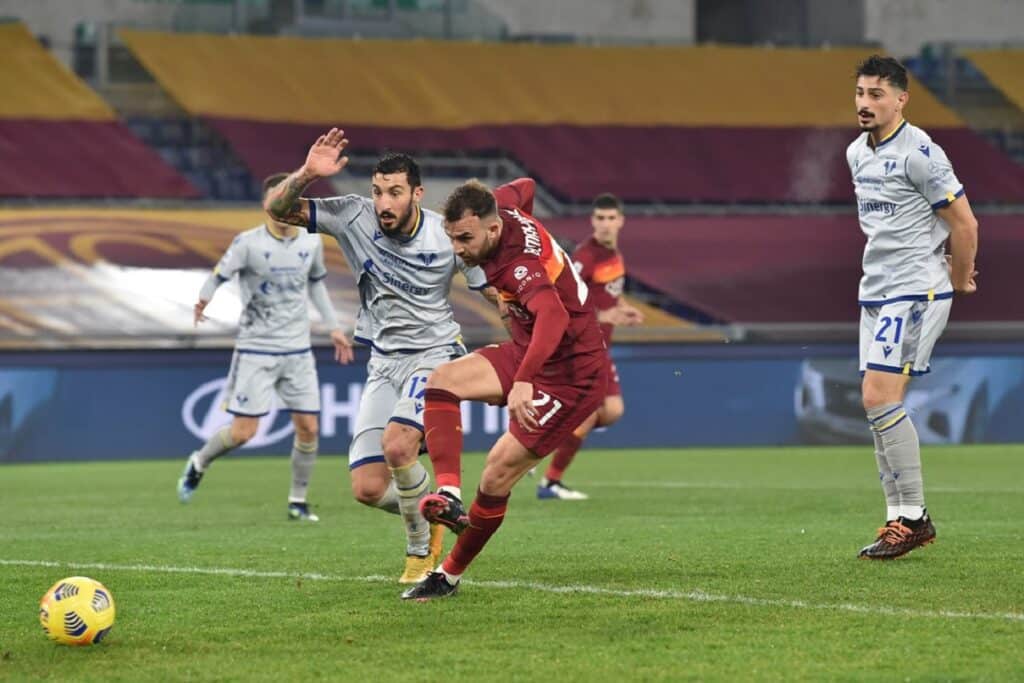 gol Mayoral, Roma-Verona