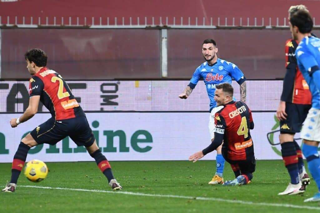 gol Politano, Genoa-Napoli