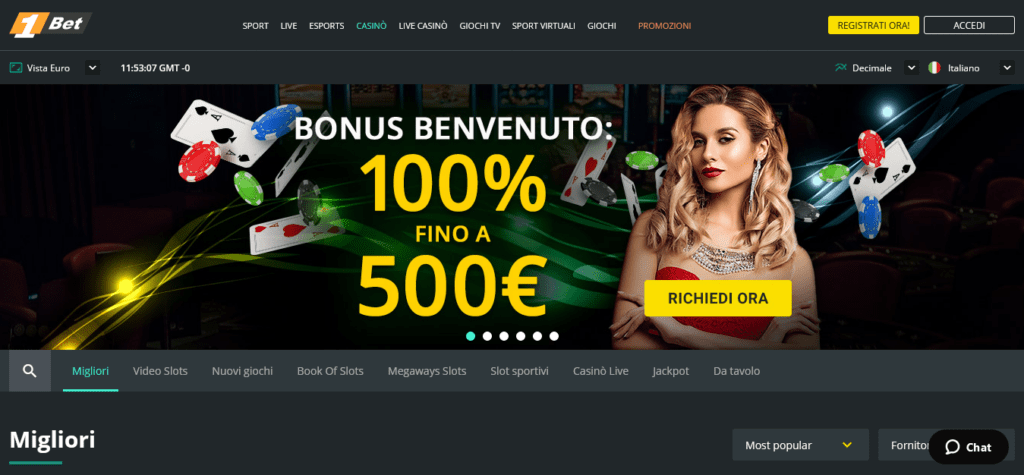 Bonus e promozioni 1Bet