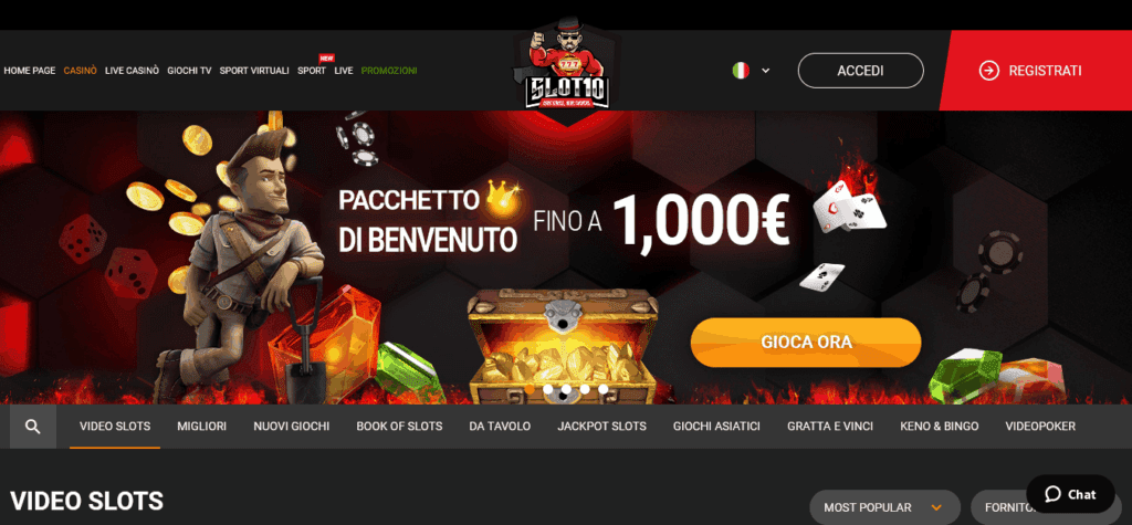 Bonus benvenuto Slot10 Casinò