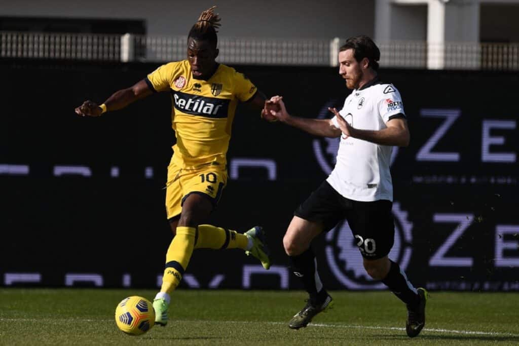 Karamoh-Bastoni, Spezia-Parma
