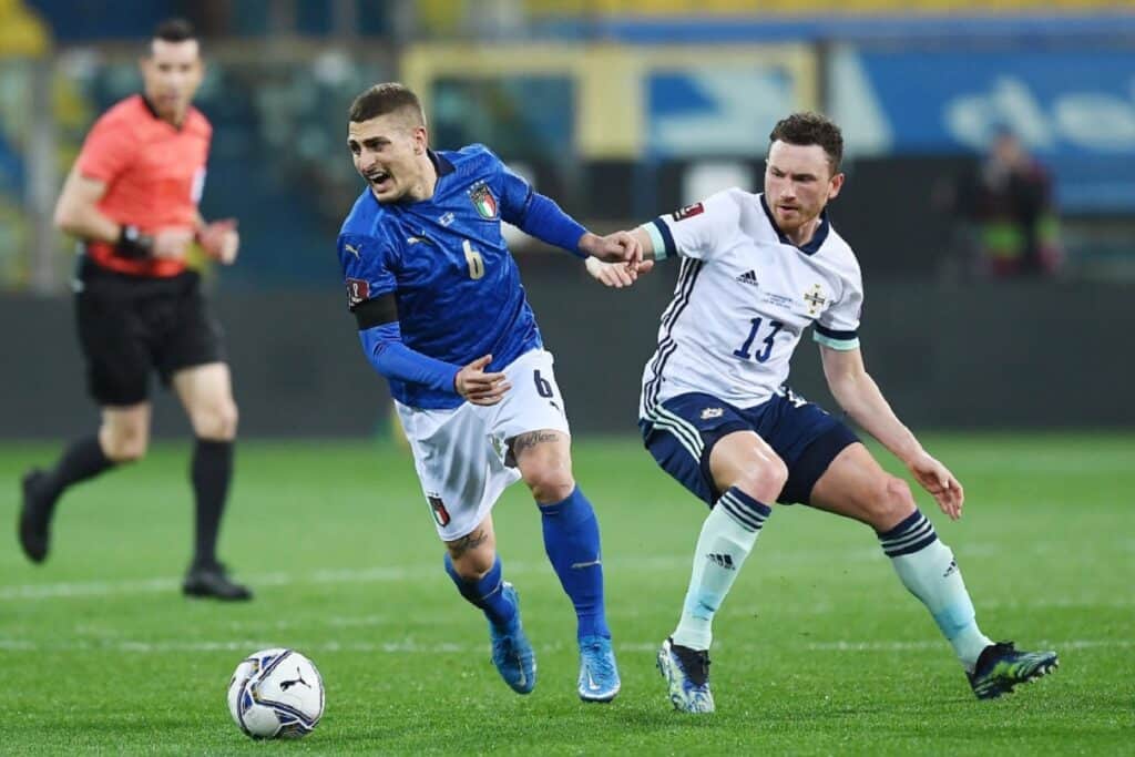 Verratti-Evans, Italia-Irlanda del Nord