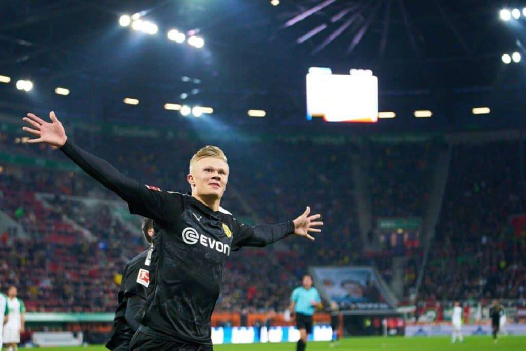 esultanza Erling Haaland, Borussia Dortmund