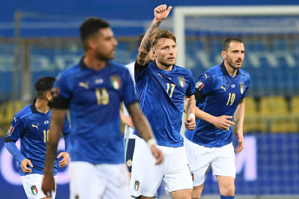 esultanza gol Immobile, Italia
