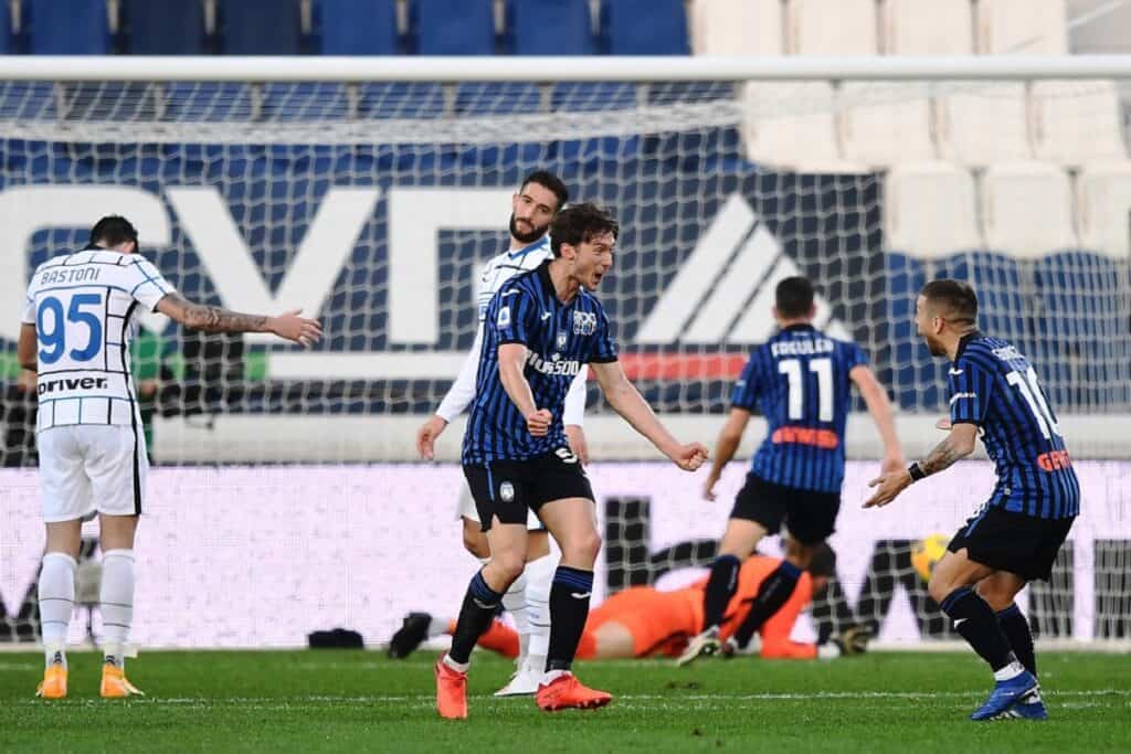 esultanza gol Miranchuk, Atalanta-Inter