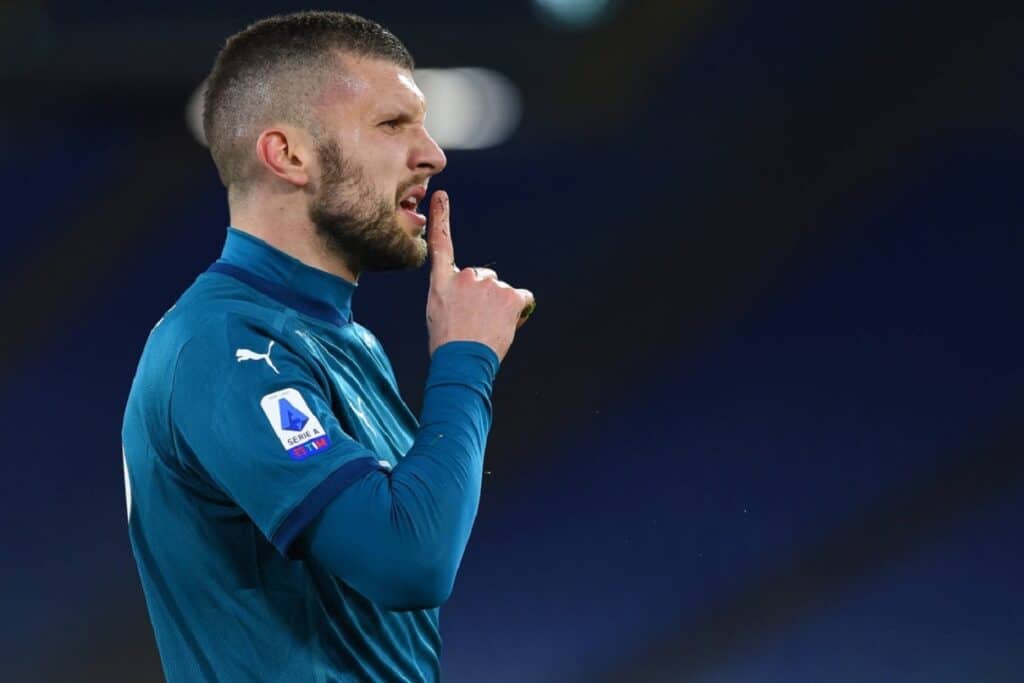 esultanza gol Rebic, Milan