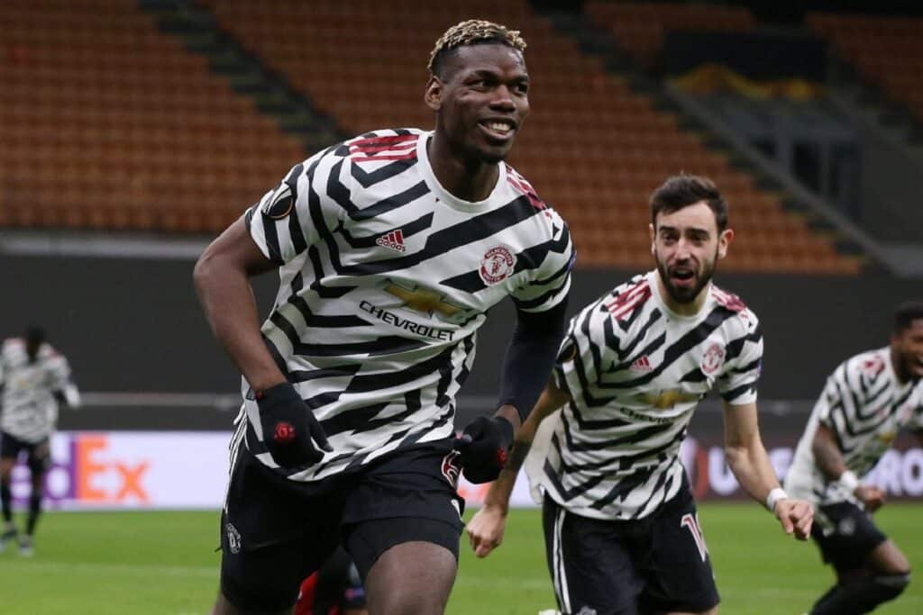 esultanza Pogba, Manchester United