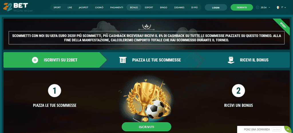 Questa immagine ha l'attributo alt vuoto; il nome del file è Promozione-22Bet-EURO-2020-1024x467.png
